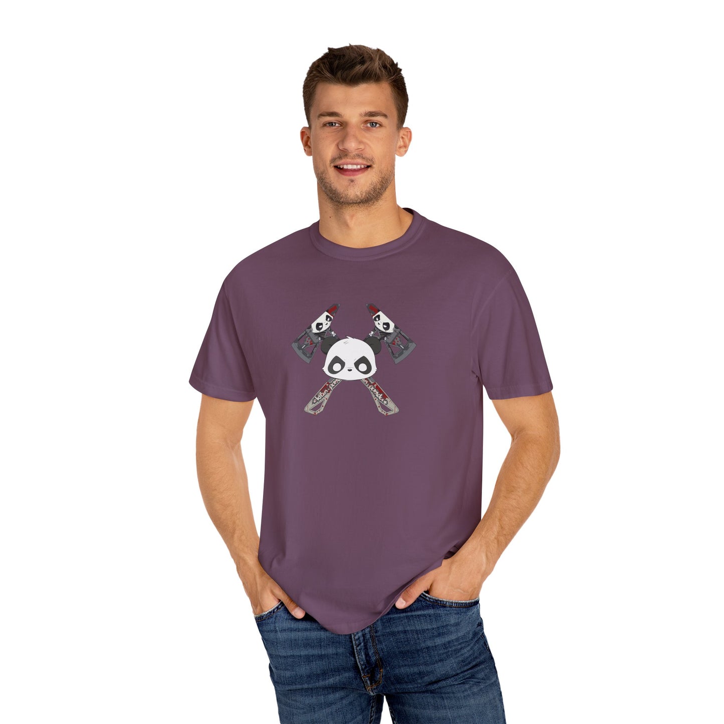 Killer Panda Streetwear - Cross Bones Unisex Garment-Dyed T-shirt