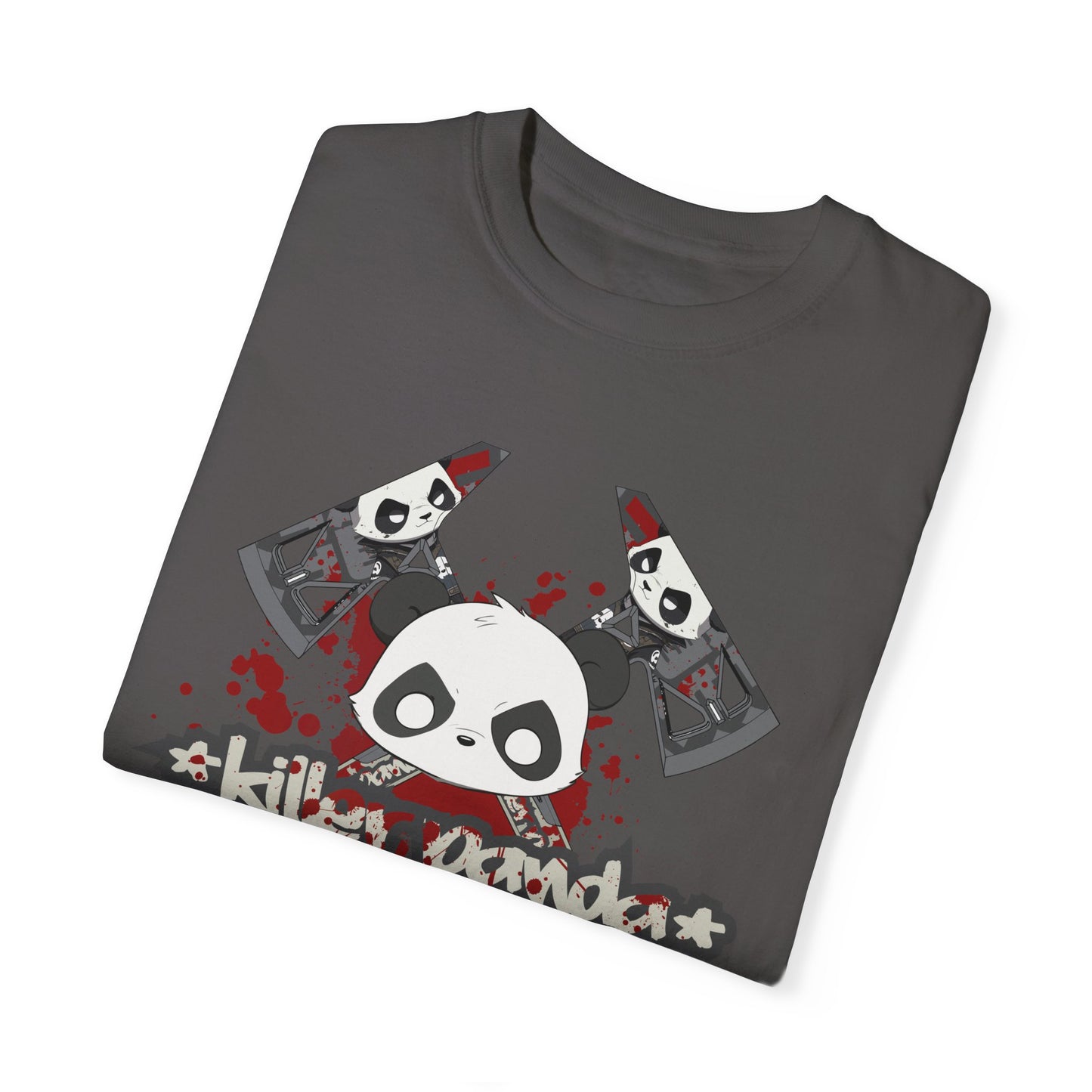 Killer Panda Streetwear - Crossbones Splatter 5 Unisex Garment-Dyed T-shirt