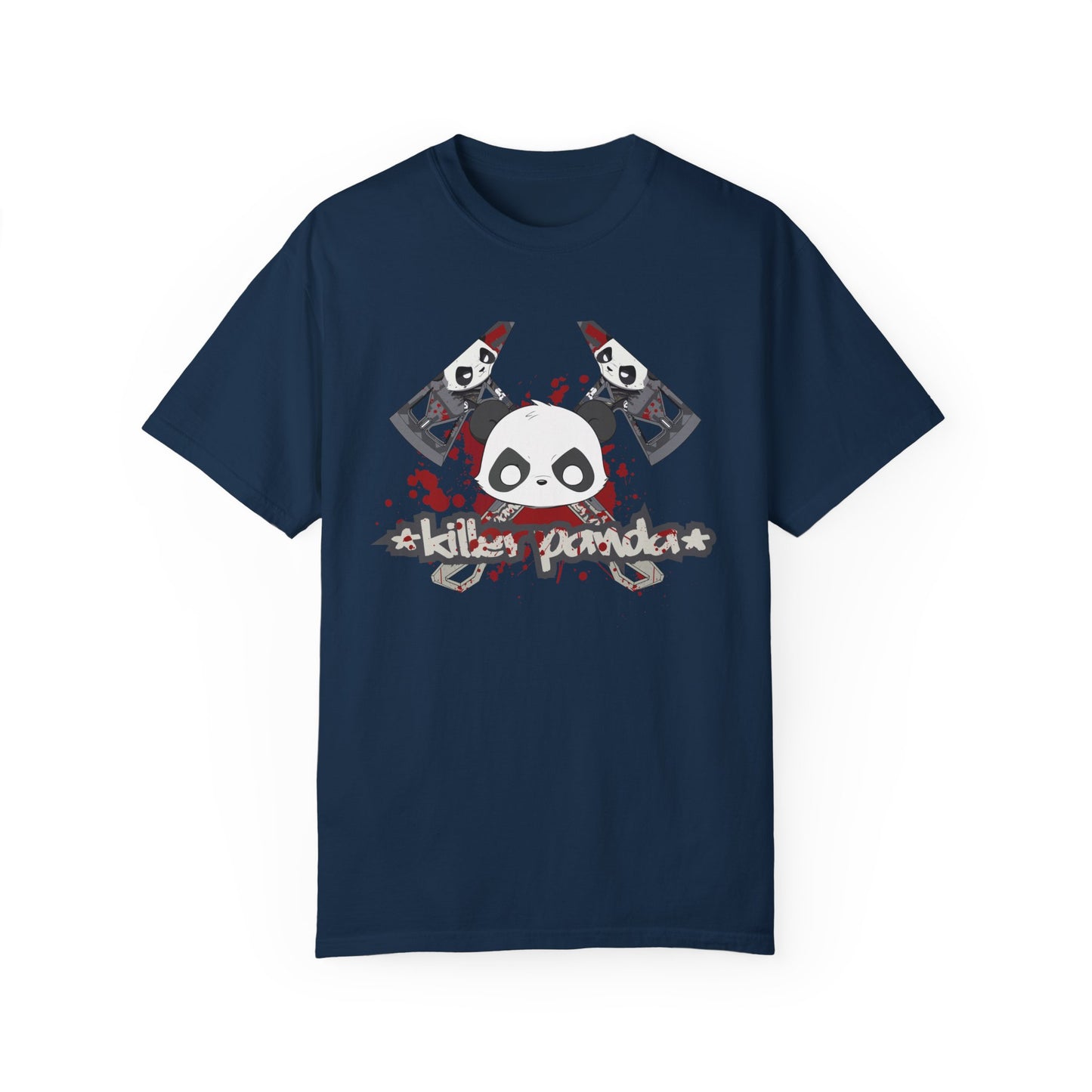 Killer Panda Streetwear - Crossbones Splatter 5 Unisex Garment-Dyed T-shirt
