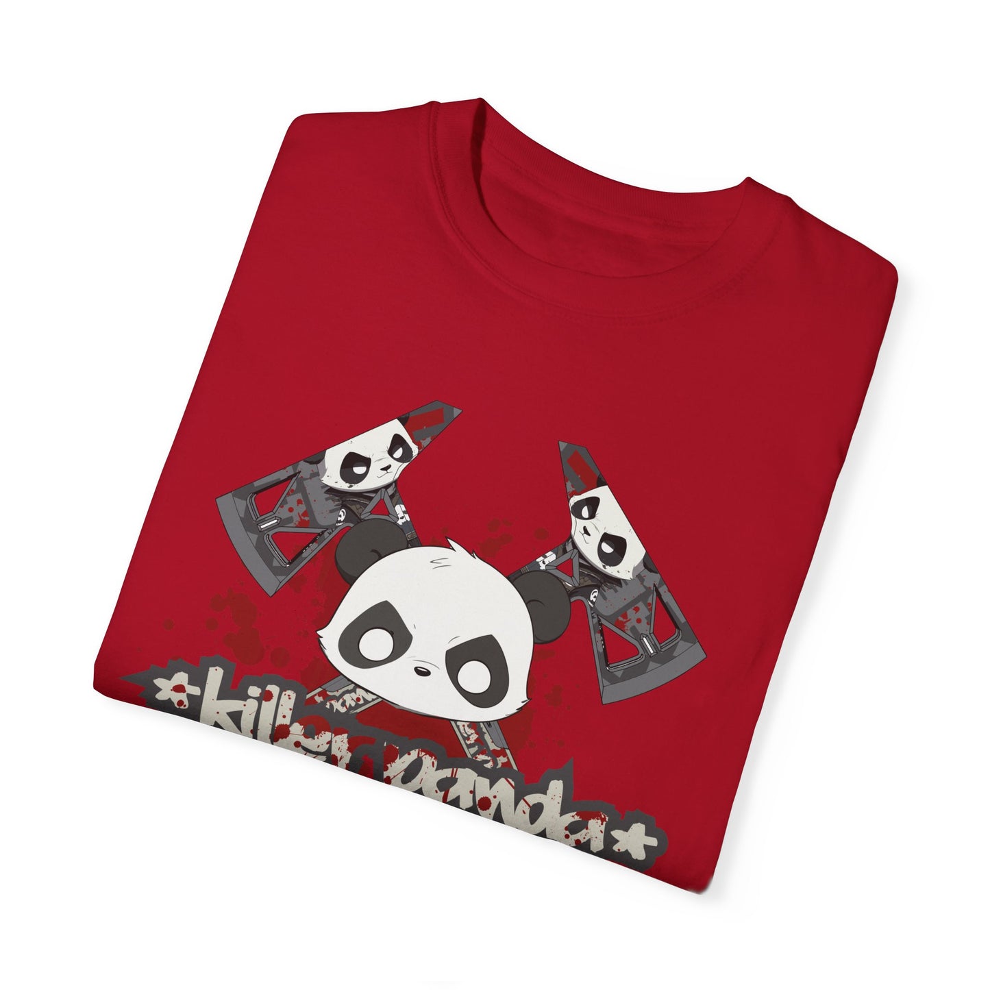 Killer Panda Streetwear - Crossbones Splatter 5 Unisex Garment-Dyed T-shirt