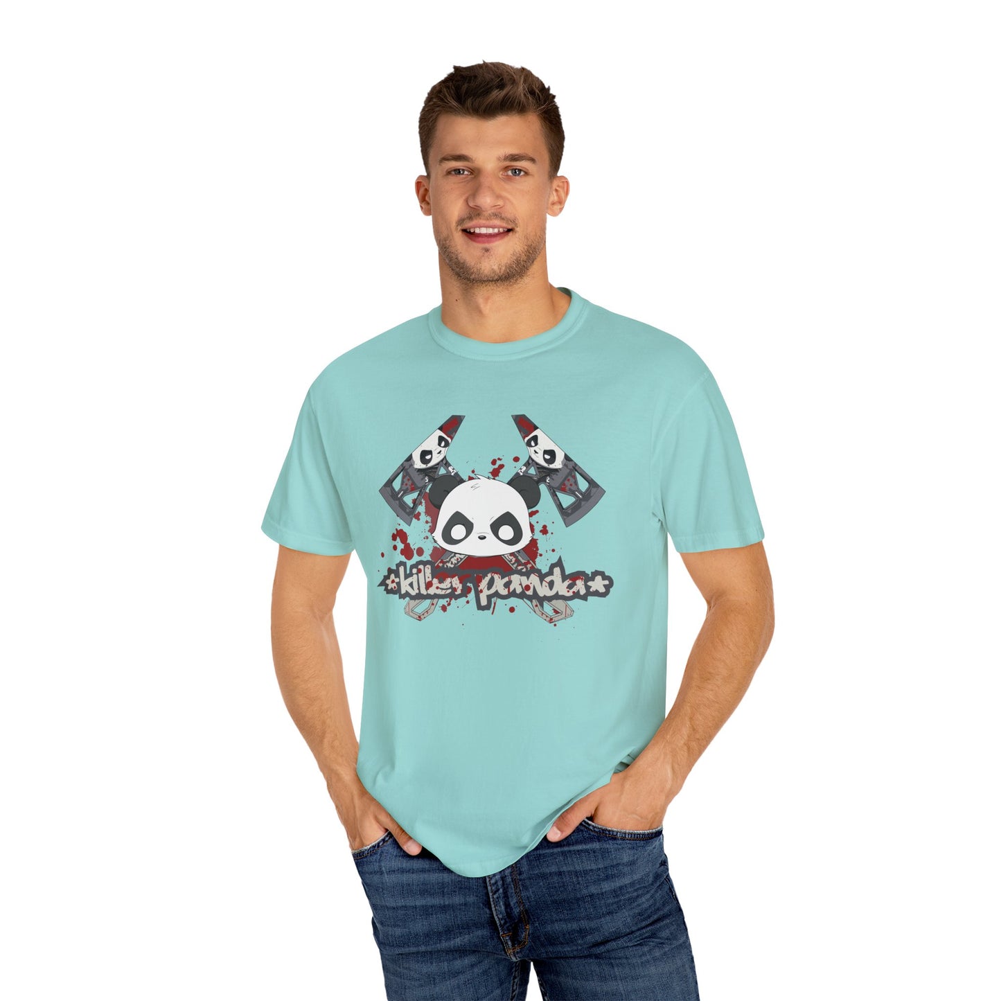 Killer Panda Streetwear - Crossbones Splatter 5 Unisex Garment-Dyed T-shirt