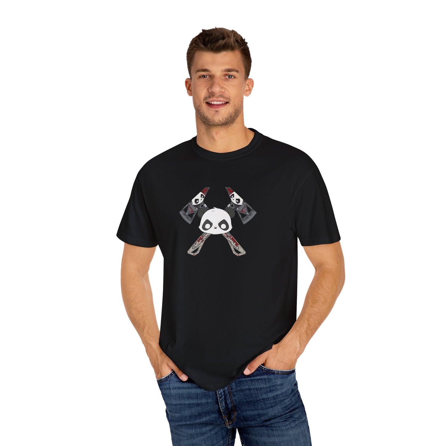 Killer Panda Streetwear - Cross Bones Unisex Garment-Dyed T-shirt