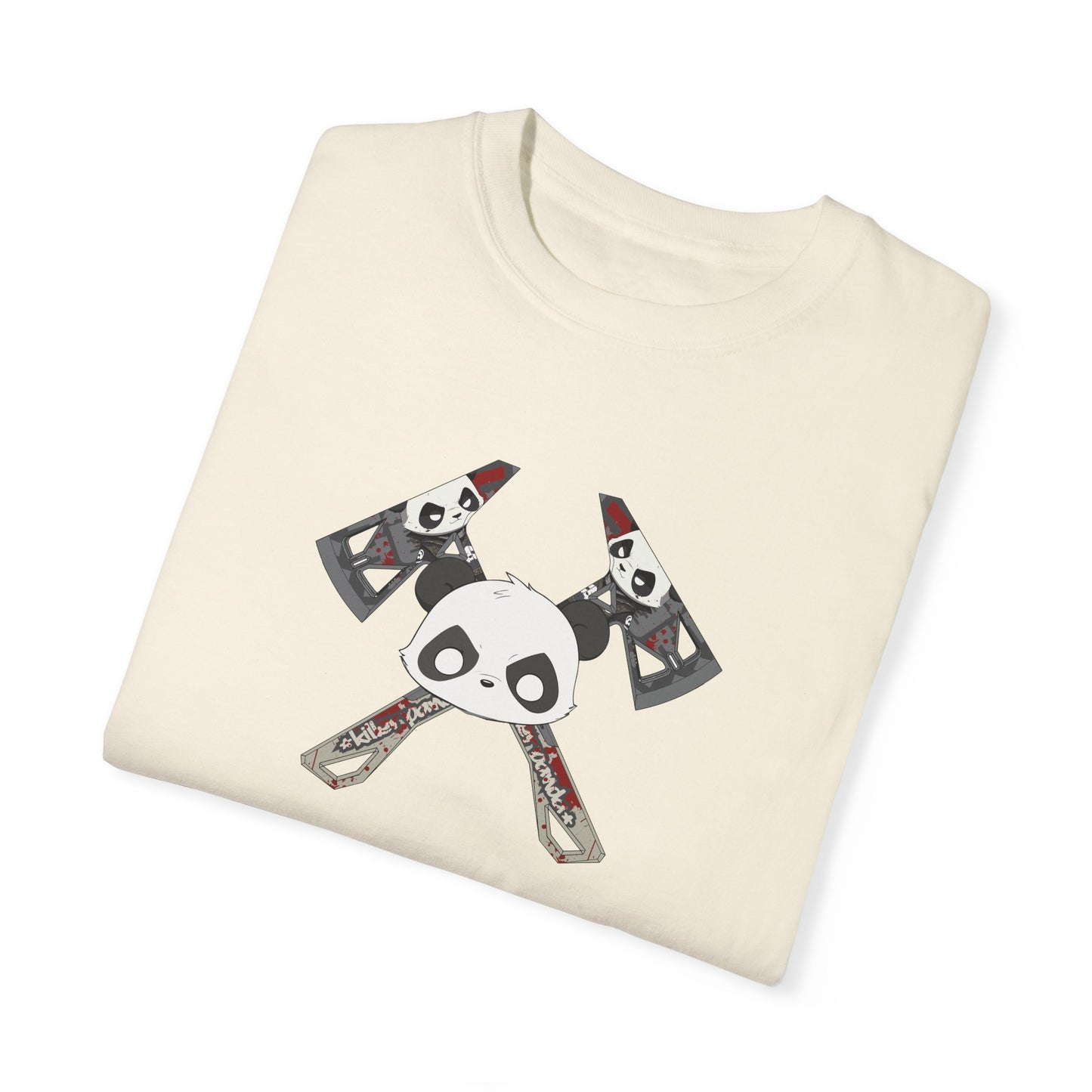 Killer Panda Streetwear - Cross Bones Unisex Garment-Dyed T-shirt