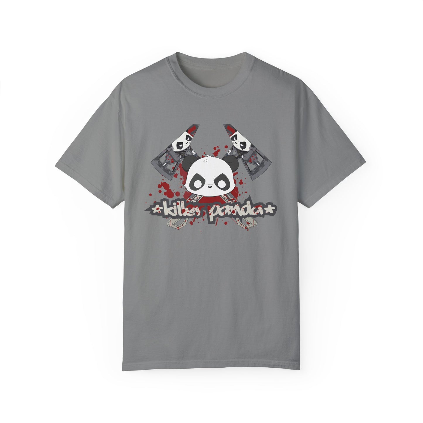 Killer Panda Streetwear - Crossbones Splatter 5 Unisex Garment-Dyed T-shirt
