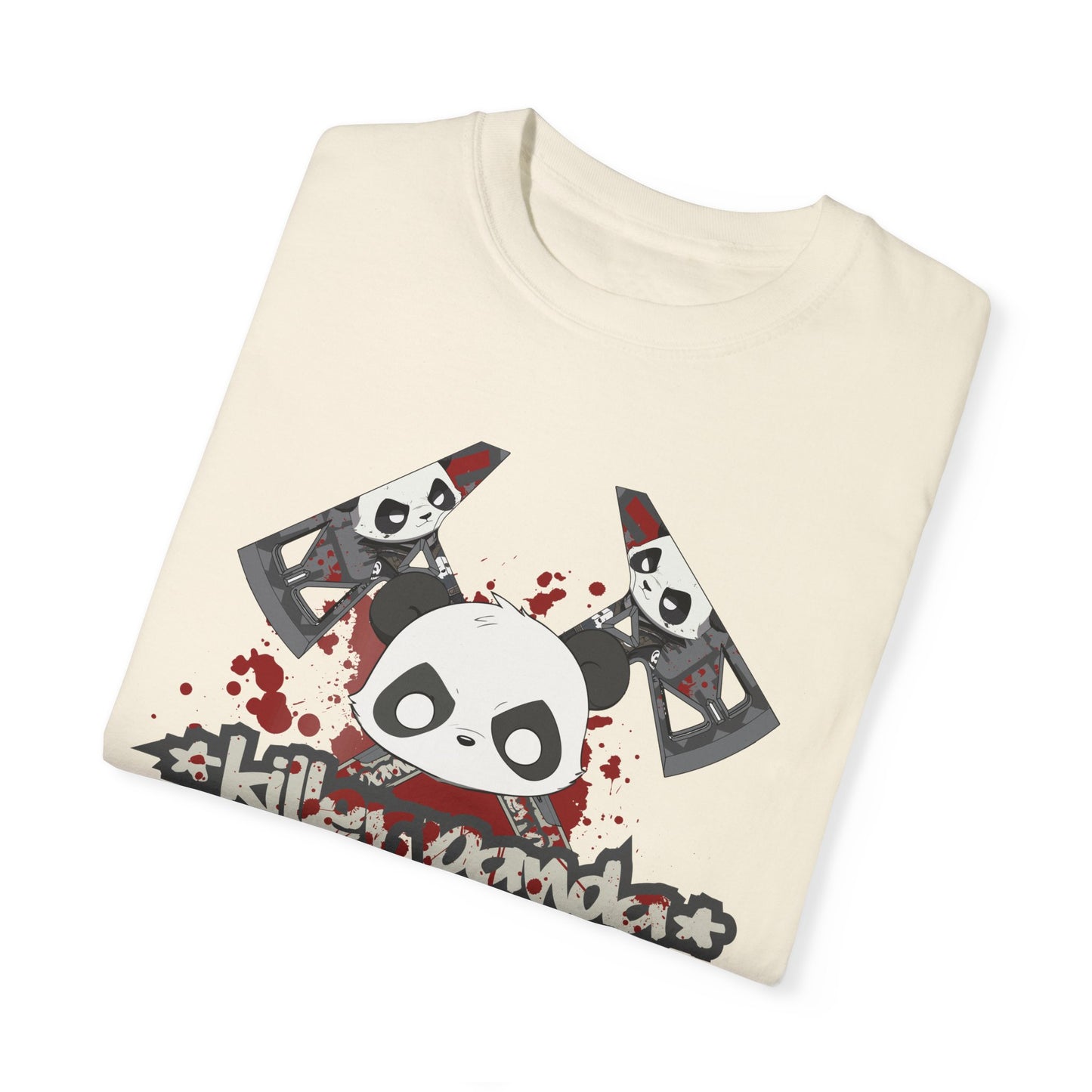 Killer Panda Streetwear - Crossbones Splatter 5 Unisex Garment-Dyed T-shirt
