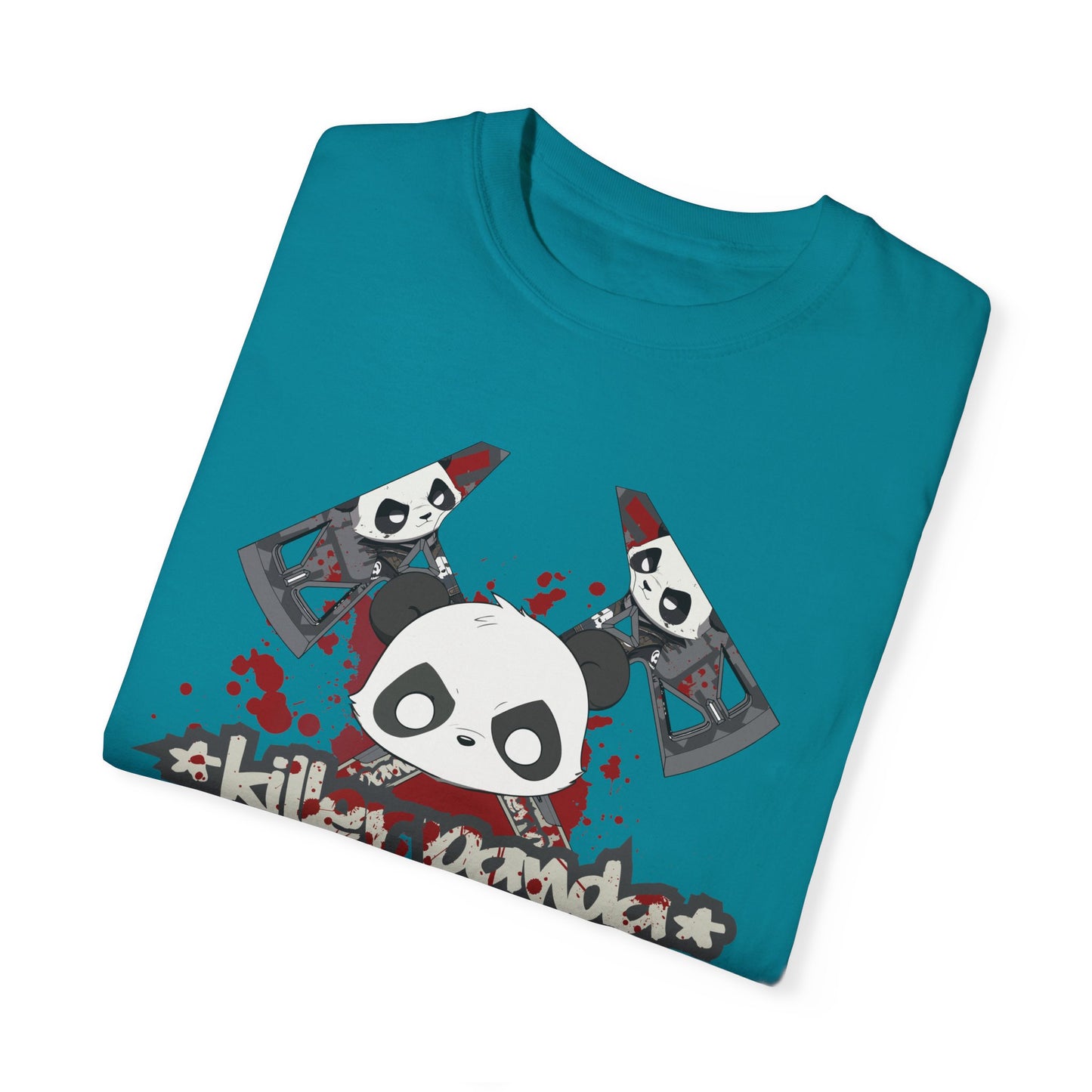 Killer Panda Streetwear - Crossbones Splatter 5 Unisex Garment-Dyed T-shirt
