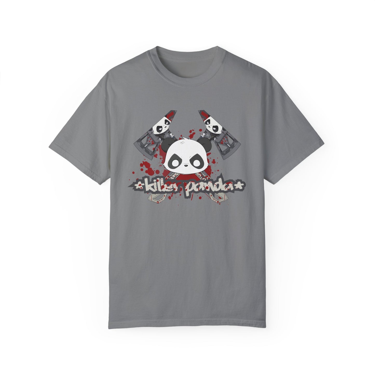 Killer Panda Streetwear - Crossbones Splatter 5 Unisex Garment-Dyed T-shirt