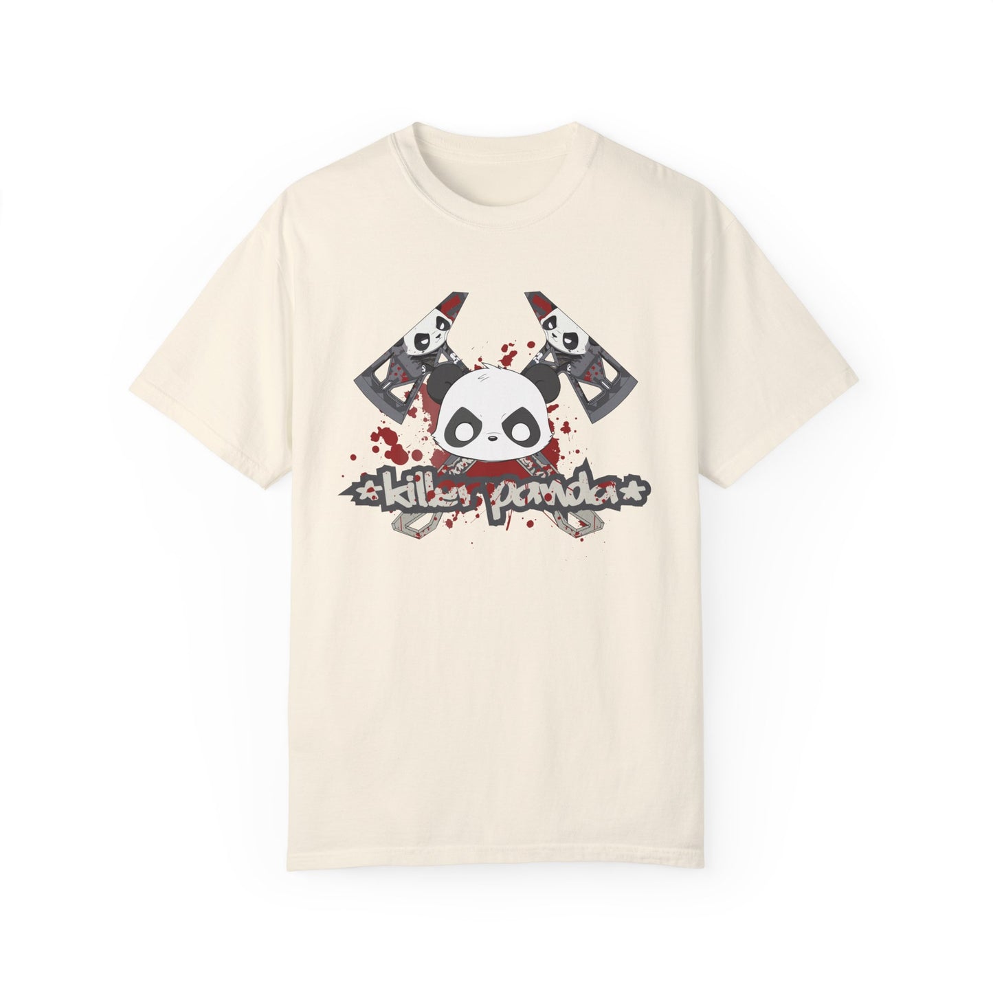 Killer Panda Streetwear - Crossbones Splatter 5 Unisex Garment-Dyed T-shirt