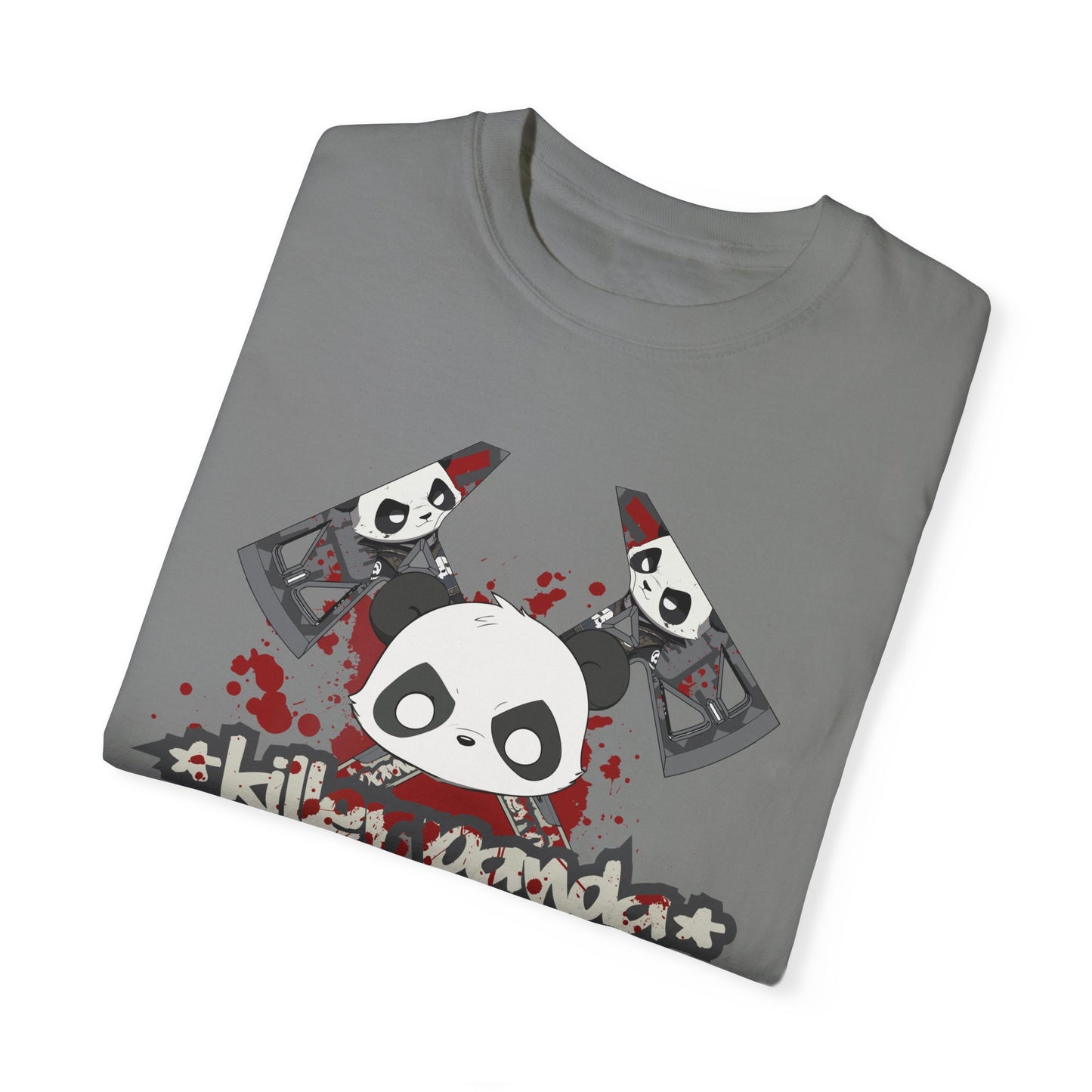 Killer Panda Streetwear - Crossbones Splatter 5 Unisex Garment-Dyed T-shirt