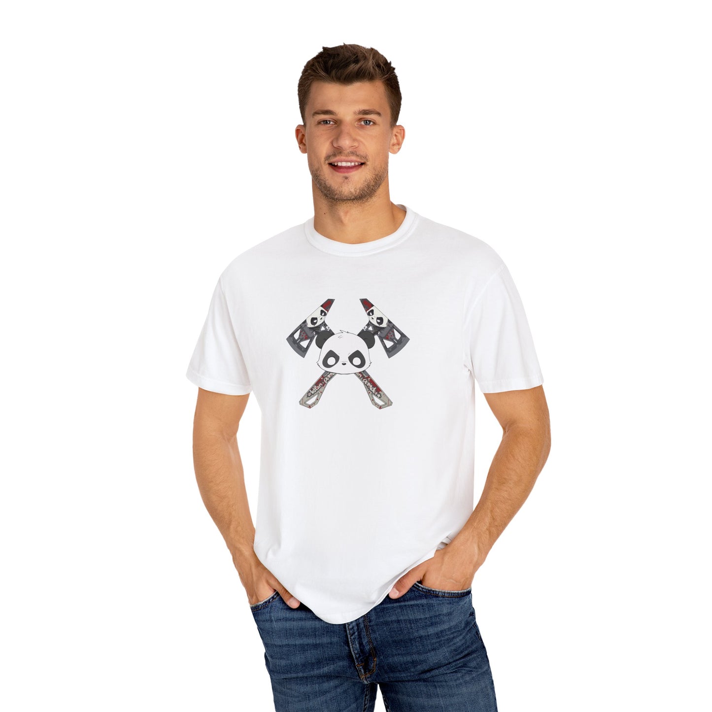 Killer Panda Streetwear - Cross Bones Unisex Garment-Dyed T-shirt