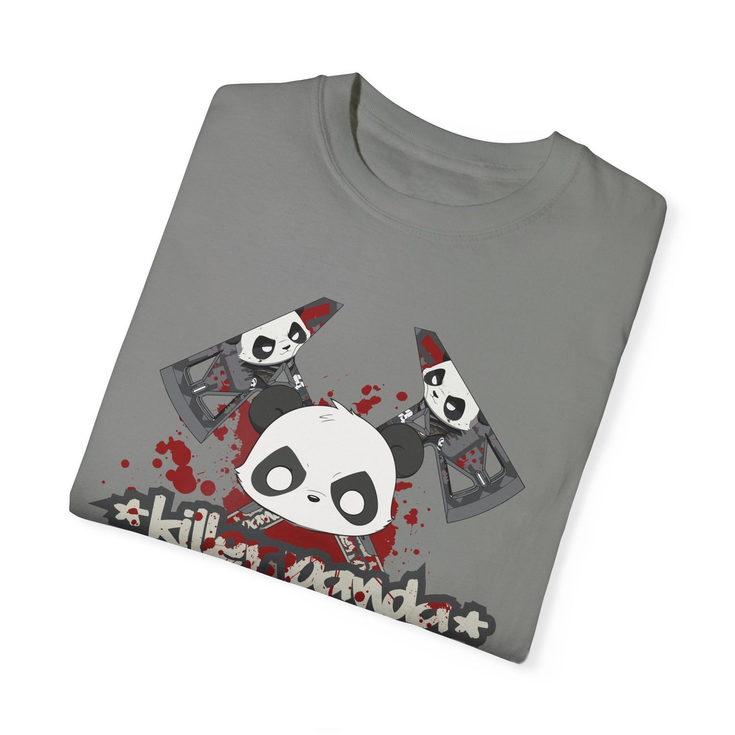 Killer Panda Streetwear - Crossbones Splatter 5 Unisex Garment-Dyed T-shirt