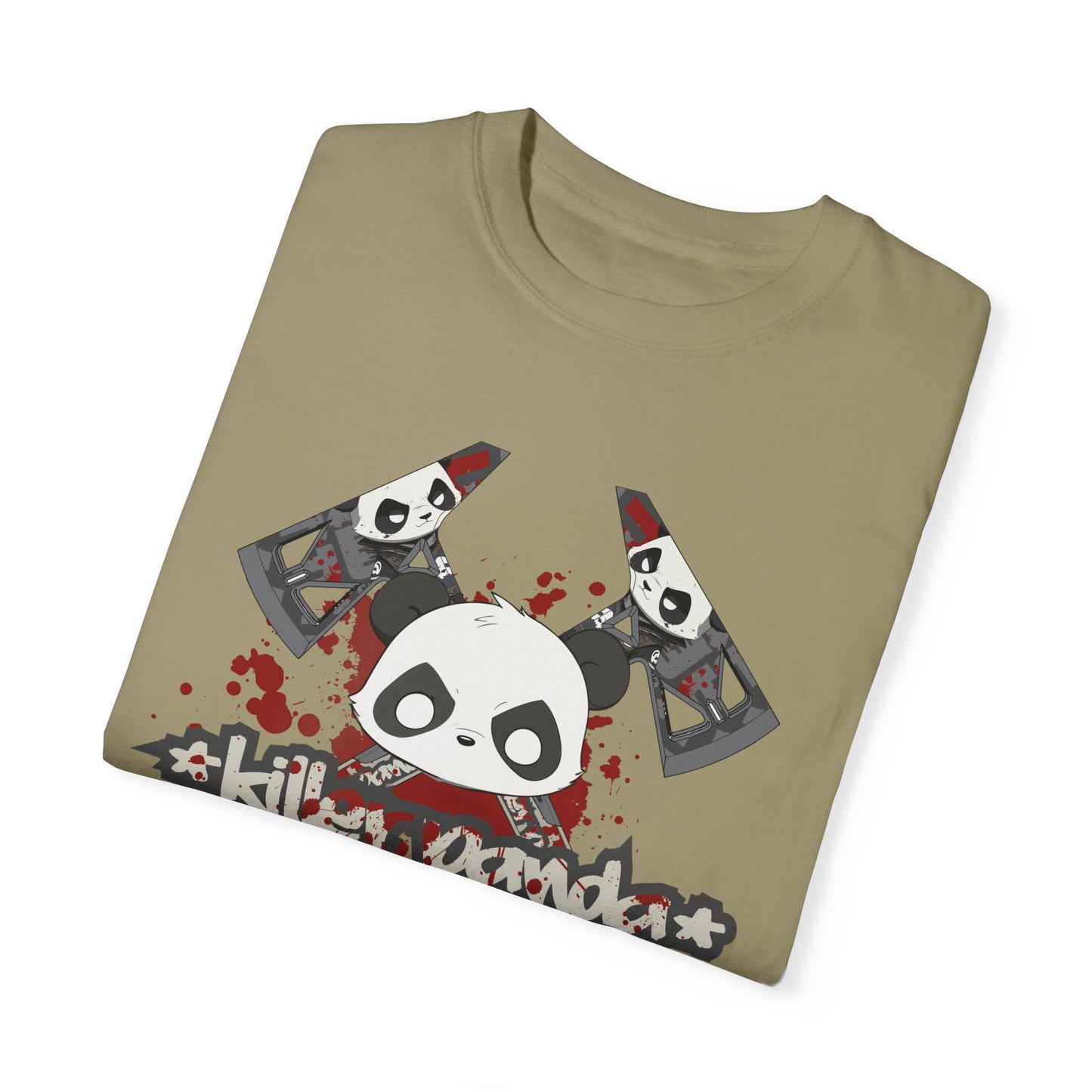 Killer Panda Streetwear - Crossbones Splatter 5 Unisex Garment-Dyed T-shirt