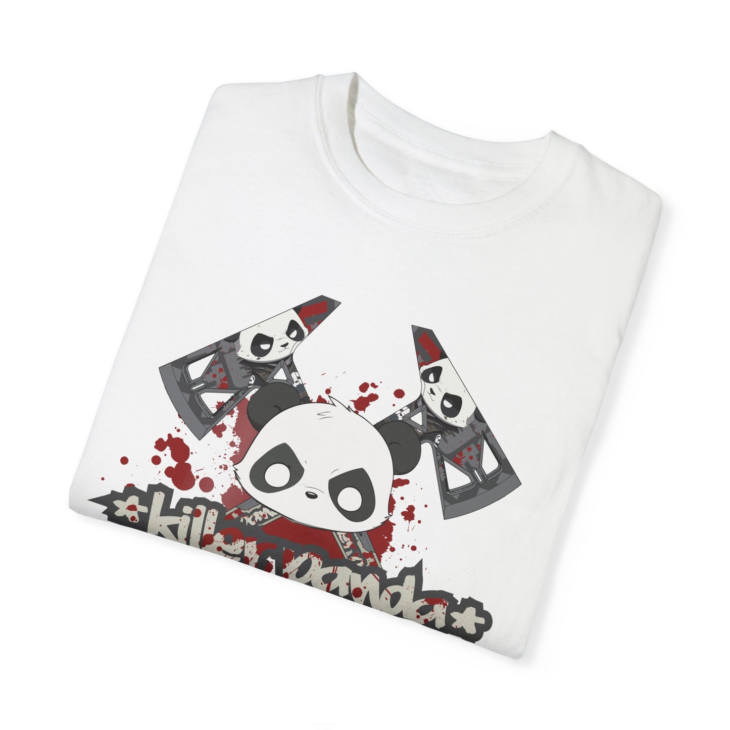 Killer Panda Streetwear - Crossbones Splatter 5 Unisex Garment-Dyed T-shirt