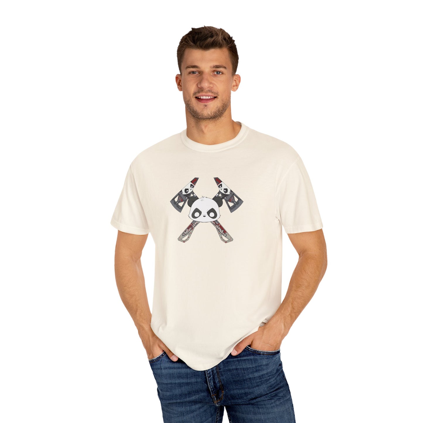 Killer Panda Streetwear - Cross Bones Unisex Garment-Dyed T-shirt