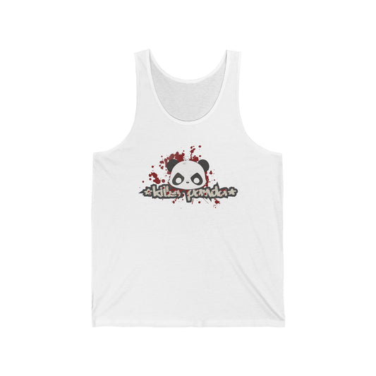 Killer Panda Unisex Jersey Tank Top - Streetwear Graphic Design