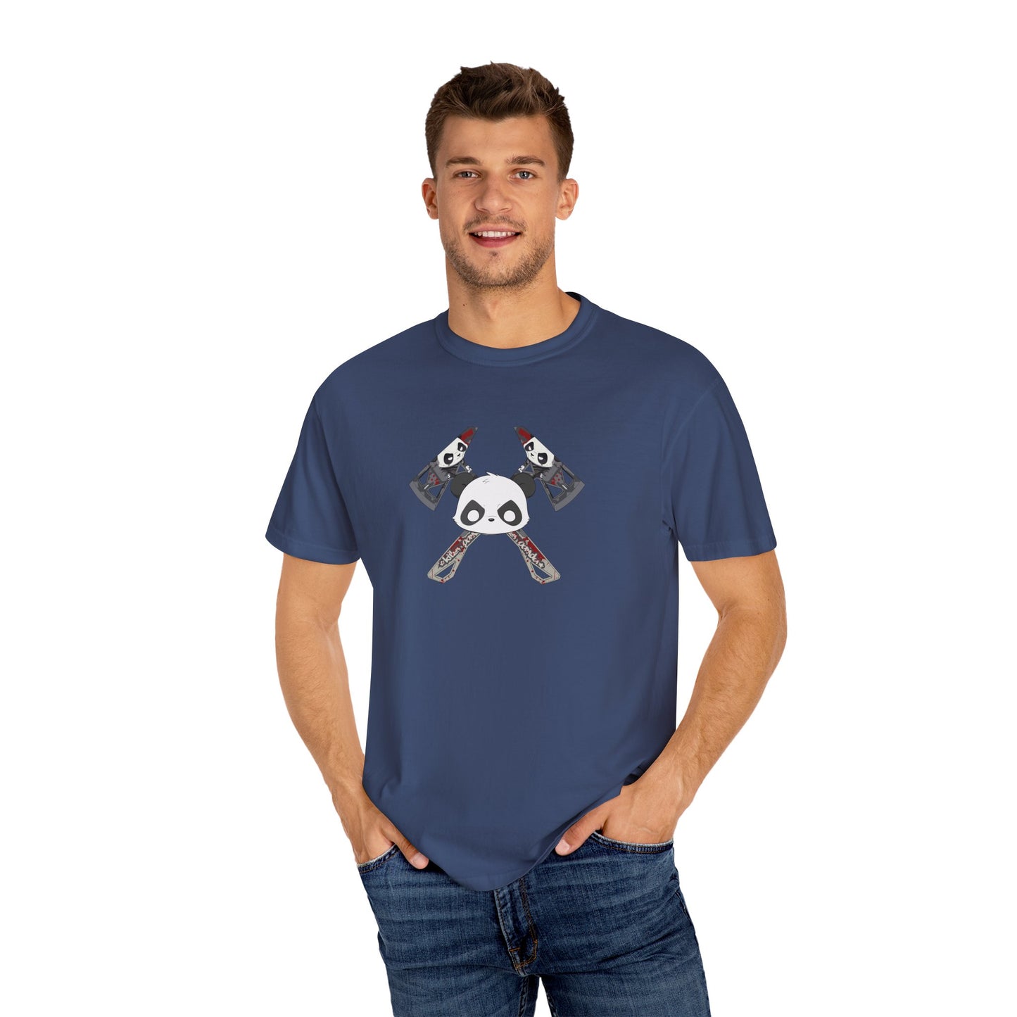 Killer Panda Streetwear - Cross Bones Unisex Garment-Dyed T-shirt