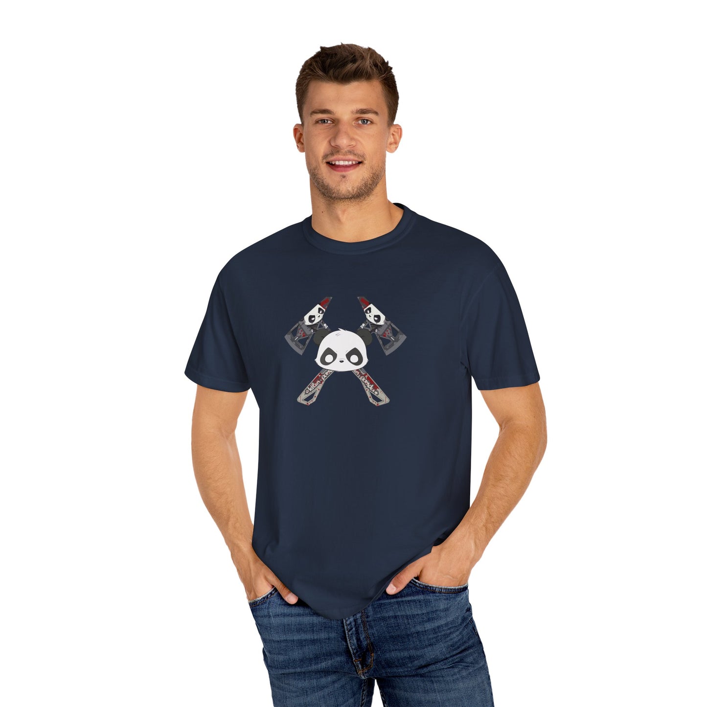 Killer Panda Streetwear - Cross Bones Unisex Garment-Dyed T-shirt