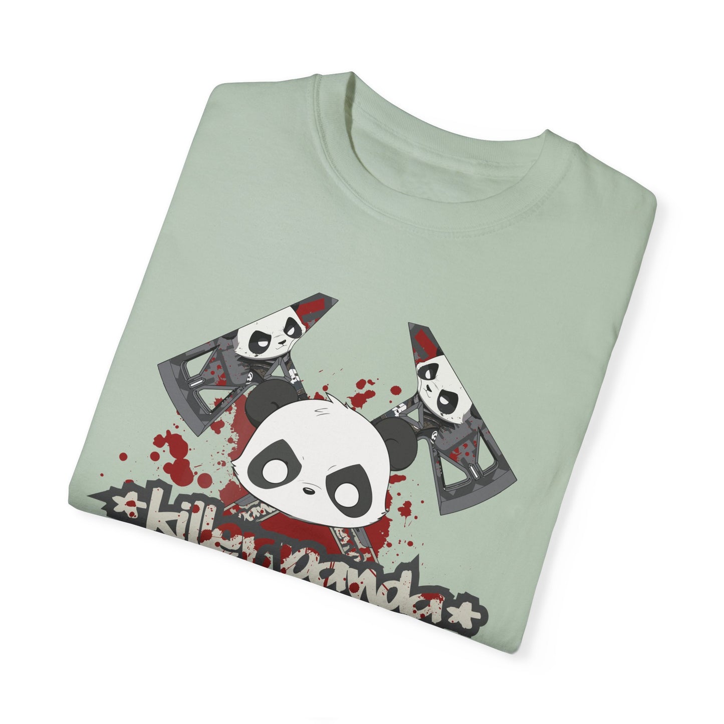 Killer Panda Streetwear - Crossbones Splatter 5 Unisex Garment-Dyed T-shirt