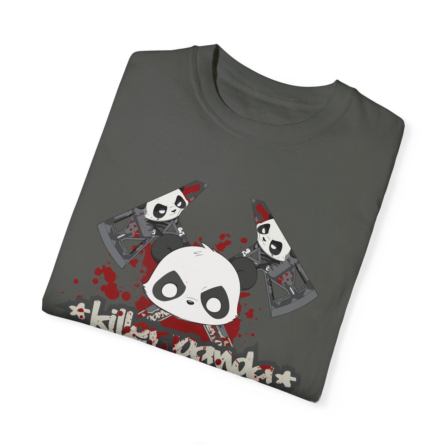 Killer Panda Streetwear - Crossbones Splatter 5 Unisex Garment-Dyed T-shirt